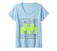 Mujer Bronx Casual Style Camiseta Cuello V