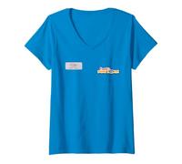 Mujer Brooklyn Nine-Nine Frank’s Fun Zone Larry Asst Manager Camiseta Cuello V