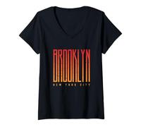 Mujer Brooklyn Vibes, Brooklyn T-Shirt, Brooklyn New York City Camiseta Cuello V