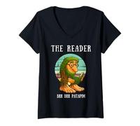 Mujer BRR BRR Patapim Libro De Lectura Lindo Italiano Brainrot Meme Niños Camiseta Cuello V