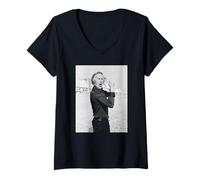 Mujer Bruce Forsyth en Brighton Beach The Generation Game 1974 Camiseta Cuello V