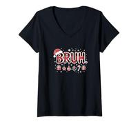 Mujer Bruh Esta Navidad va a ser hilarante Camiseta Cuello V