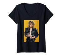 Mujer Bucks Fizz Cheryl Baker Haciendo tu Mente 1992 Camiseta Cuello V