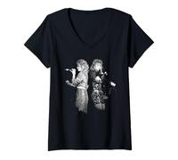 Mujer Bucks Fizz Live Cheryl Baker y Shelly Preston 1989 Camiseta Cuello V