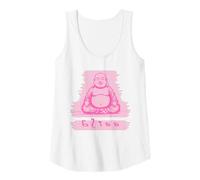 Mujer Buda Rosa Felicidad Paz Serenidad Yoga Camiseta sin Mangas