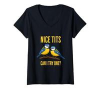 Mujer Buenas Tetas Puedo Probar Un Humor Adulto Chiste Sucio Camiseta Cuello V