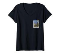Mujer Buenos Aires, Pixel Art LOFI, Argentina 8 bit Camiseta Cuello V