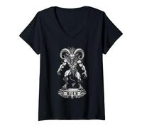 Mujer Buer Señor del Grimorio Infernal Camiseta Cuello V