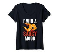 Mujer Buffalo Wings Foodie American Food Lover Alitas de Pollo Camiseta Cuello V