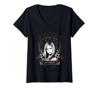 Mujer Buffy The Vampire Slayer The Slayer Dark Tarot TV Show Camiseta Cuello V