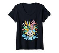 Mujer Bugs Bunny What's Up Doc Camiseta Camiseta Cuello V
