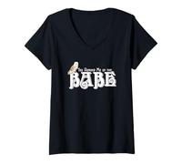 Mujer Búho, me recuerdas a la nena Camiseta Cuello V