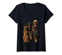 Mujer Bull Terrier de Staffordshire Camiseta Cuello V