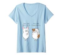 Mujer Bulltiful Bulldog Camiseta Cuello V