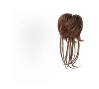 Mujer Bun scrunches Extensiones de cabello sintético con moño desordenado, extensiones de cabello rizado, coletas con colas rectas Bun hair(Brown Black)