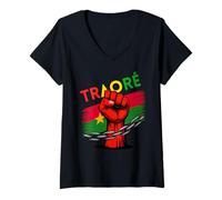Mujer Burkina Faso Ibrahim Traoré Camisa Thomas Sankara Traore Camiseta Cuello V