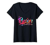 Mujer Busan South Korea | Vacation Travel Camiseta Cuello V