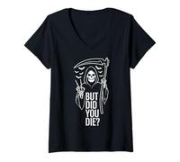 Mujer But Did You Die Funny Halloween Fitness Military Camiseta Cuello V