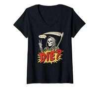 Mujer But Did You Die Funny Halloween Fitness Military Camiseta Cuello V