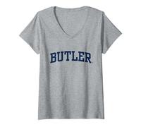 Mujer Butler Bulldogs | Universidad Oficial de la NCAA | BUTOC01 Camiseta Cuello V