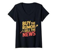 Mujer Buy The Rumor Sell The News Crypto Trading Strategy - Camiseta Cuello V