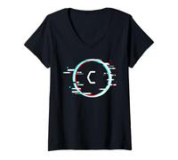 Mujer c Imagen de Prueba Nerd Gamer arrebatar Error Error Camiseta Cuello V