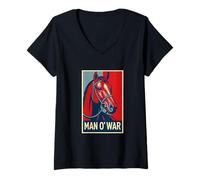 Mujer Caballo de Guerra, Carreras de Caballos, del Mar, Santa Anita, Caballos Camiseta Cuello V