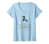 Mujer Caballo de Troya Meme - Historia épica de la mitología Griega - Troy Camiseta Cuello V