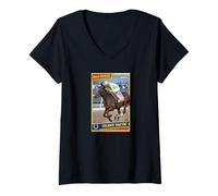 Mujer Caballo Táctico Silencioso, Carreras de Caballos, Santa Anita, del Mar Camiseta Cuello V