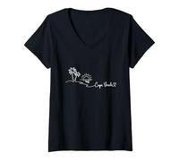 Mujer Cabo Verde Signature Heart Art - Recuerdo de Playa Camiseta Cuello V