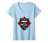 Mujer Calabozos y Dragones imitan la Bestia del Cofre del Tesoro Camiseta Cuello V