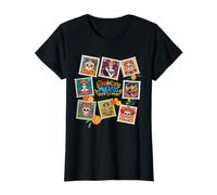 Mujer Calavera Catrina de Halloween para Mujer, diseño de Esqueleto con Sello Vintage Camiseta gráfica económica