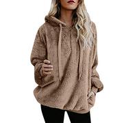 Mujer Caliente y Esponjoso Tops Chaqueta Suéter Abrigo Jersey Mujer Otoño-Invierno Talla Grande Hoodie Sudadera con Capucha riou