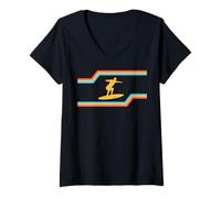 Mujer California Summer Vacation, Sunshine, Surfing Surfer Camiseta Cuello V