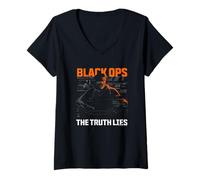 Mujer Call of Duty Black Ops 6 Russell Adler Video Game Camiseta Cuello V