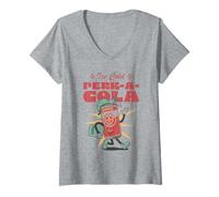 Mujer Call of Duty Ice-Cold Juggernog Perk-A-Cola Can Video Game Camiseta Cuello V