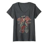 Mujer Call of Duty Retro Perk a Cola Advertisement Video Game Camiseta Cuello V