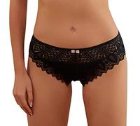 Mujer Calzoncillos 2026 Estilo Encantador Encaje Blanco Ropa Interior De Encaje Pantalones De Encaje Ropa Interior Con Cintura Ropa Interior Periódica Pantys Verano Ropa Interior De Algodón, Negro