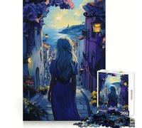 Mujer Caminando hacia el mar Rompecabezas de 1000 Piezas para Adolescentes Mejora la Memoria Tiempo Libre Divertido Corte de Calidad Elegante (50x75cm)