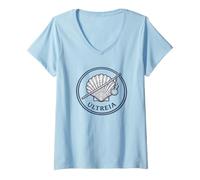 Mujer Camino de Santiago Ultreia Peregrino Camino Santiago España Camiseta Cuello V
