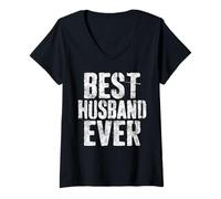 Mujer Camisa Best Husband Ever Hombre Casado Día del Padre Camiseta Cuello V