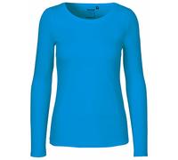 Mujer Camisa Comercio Justo Bio Algodón Manga Larga Cuello Redondo Jersey XS-XXL