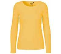 Mujer Camisa Comercio Justo Bio Algodón Manga Larga Cuello Redondo Jersey XS-XXL