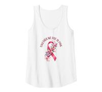 Mujer Camisa con Cita sobre el cáncer de Mama Together We Rise in Pink Camiseta sin Mangas