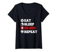Mujer Camisa de Control de plagas Divertido Regalo de exterminador de Insectos Camiseta Cuello V