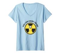 Mujer Camisa de radiación | You Can Count on me geiger Counter Gift Camiseta Cuello V