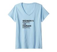 Mujer Camisa Feminista, Camisa Anti-Triunfo, Camisa de Derechos para Mujer Camiseta Cuello V