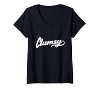 Mujer Camisa Torpe para Hombres y Mujeres descoordinados Camiseta Cuello V