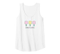 Mujer Camisas de Pickleball Preppy para niñas Que sirven dulzura en la cancha Camiseta sin Mangas