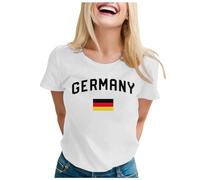 Mujer Camiseta 2026 Mujer Camiseta con Cuello en V, Manga Corta, Ajuste Holgado, Casual, Moda, Top Color Sólido Cuello Redondo Tops Blancos, Blanco, L